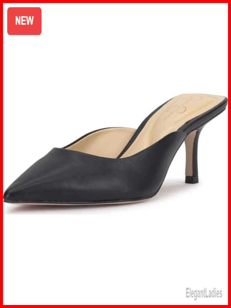 Jessica Simpson Belvaen Faux Leather Pointed Toe Mule Sandal